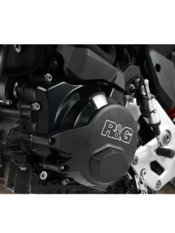 Osłona pokrywy pompy wodnej R&G Racing BMW/ Voge (wybrane modele) czarna [mocowana na prawą stronę]