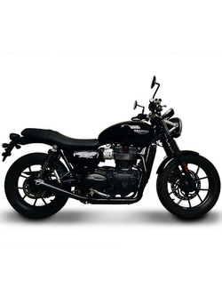 Układ wydechowy 2x1 Termignoni Slip-On stal nierdzewna do Triumph Street Twin (16-20) czarny