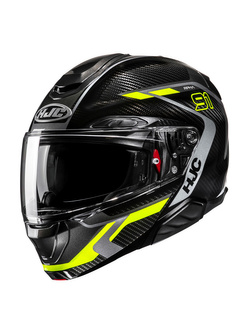 Kask szczękowy HJC RPHA 91 Carbon Lagos czarno-żółty