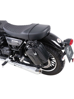 Kanister Hepco&Becker z uchwytem Cutout na lewą stronę do Moto Guzzi V9 Roamer (16-) 4 litry czarny