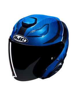 Kask otwarty HJC F31 Naby niebiesko-czarny