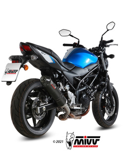 Tłumik motocyklowy Slip-On Line (Oval) MIVV do Suzuki SV 650 / X (16-) carbon