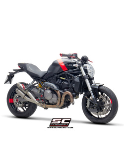 Podwójny tłumik SC-Project Twin GP70-R Carbon / Titanium (Slip on) - Ducati Monster 821 [18-20]