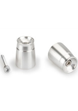 Końcówki kierownicy PUIG Speed Aprilii RS 660 (21-)/ RS 660 Factory (25-)/ RS 457 (24-) srebrne