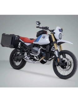 Zestaw: kufry boczne + stelaże Pro TRAX ADV SW-Motech BMW R12 G/ S (24-) czarne [poj.: 37 + 45l]