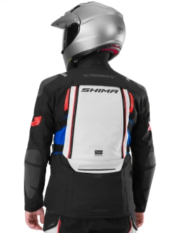 Kurtka motocyklowa tekstylna Shima Dune 2.0 G2 czarno-biało-niebieska