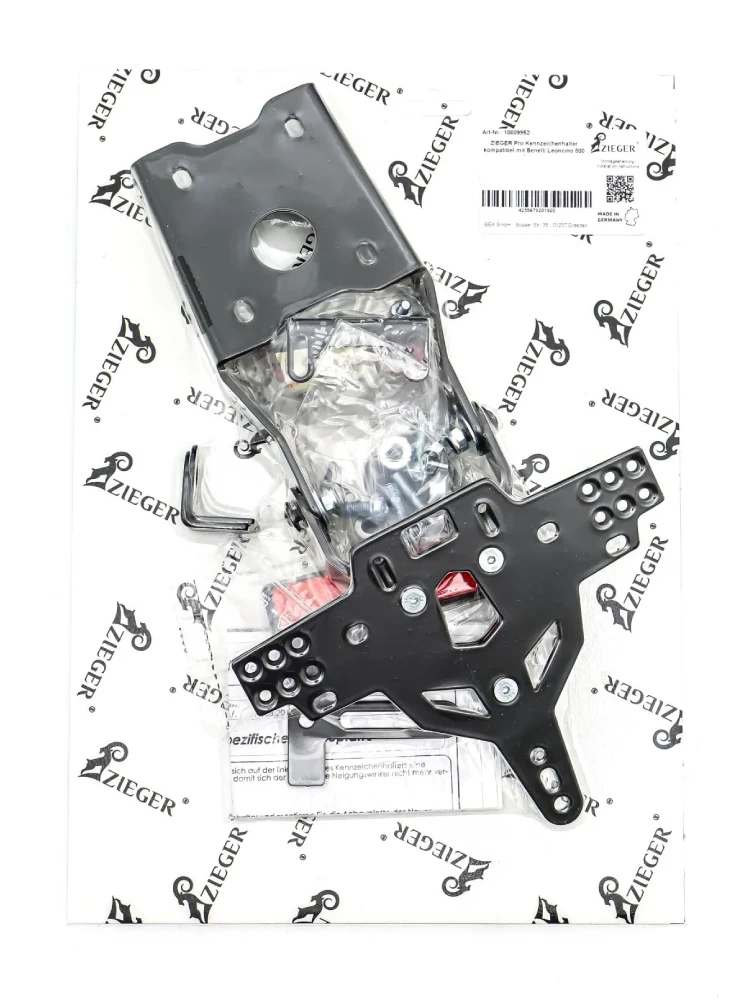 Mocowanie tablicy rejestracyjnej Zieger PRO Benelli Leoncino 800 (22-23)