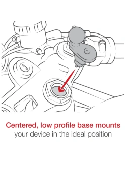 Uchwyt na telefon RAM X-Grip z sytemem do montażu w trzonie widelca motocykla