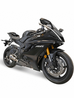 Tłumik Slip-On Termignoni GP2R - RHT tytan + rura łącząca do Yamaha YZF R6 (06-20)