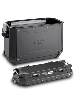 Kufer boczny aluminiowy czarny matowy lewy Givi Trekker Outback 48 L [pojemność: 48 L]