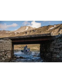 Kurtka motocyklowa tekstylna Klim Carlsbad niebiesko-czerwona