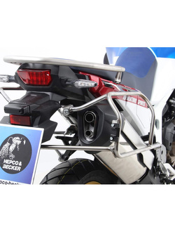 Stelaż kufrów bocznych Hepco&Becker Cutout Xplorer 40/37 Honda CRF 1000 L Africa Twin Adventure Sports/DCT (18-19) stal nierdzewna