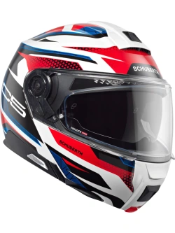 Kask szczękowy Schuberth C5 Velocity biało-czerwono-niebieski