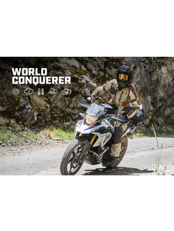 Kurtka motocyklowa damska tekstylna Klim Artemis brązowo-pomarańczowa