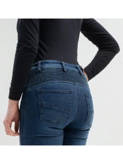 Jeansy motocyklowe damskie Broger Aura niebieskie