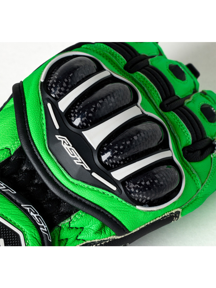 Rękawice motocyklowe skórzane RST Tractech Evo 4 Neon