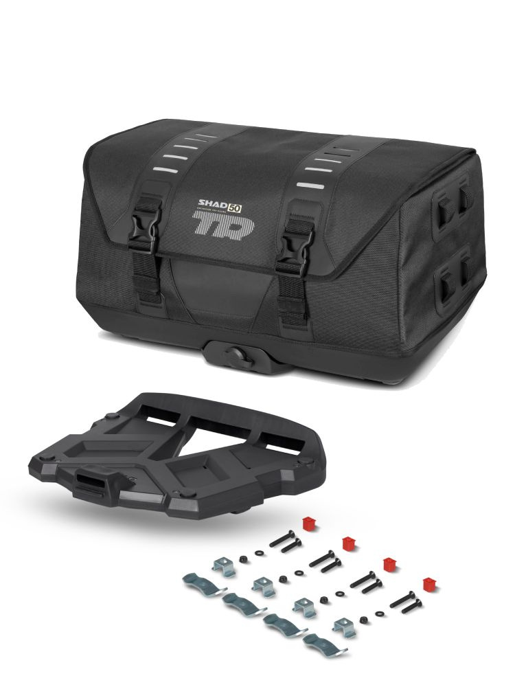Torba na tył SHAD TR50 Terra czarna + plastikowa duża płyta montażowa [pojemność: 40 l]