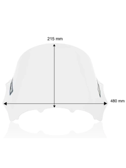 Szyba motocyklowa WRS Race BMW M 1000 RR (23-24) przezroczysta
