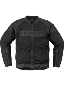 Kurtka motocyklowa tekstylna Icon Overlord 3 Mesh czarna