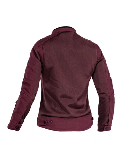 Kurtka motocyklowa tekstylna damska John Doe Aero Mesh bordowa