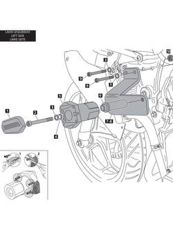 Crash pady PUIG do Kawasaki Ninja 300 13-17 (czarne)