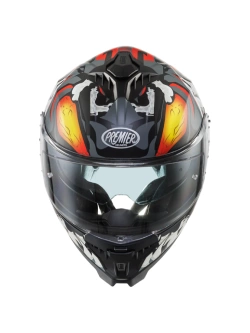 Kask integralny Premier Typhoon MO 92 BM czarno-czerwono-żółty