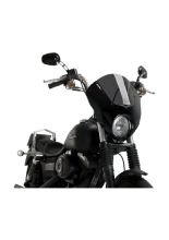 Półowiewka motocyklowa sportowa PUIG Dark Night Harley Davidson Dyna Street BOB FXDBI-I (06-17) mocno przyciemniana