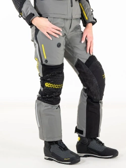 Spodnie motocyklowe damskie tekstylne Touratech Companero Rambler szare