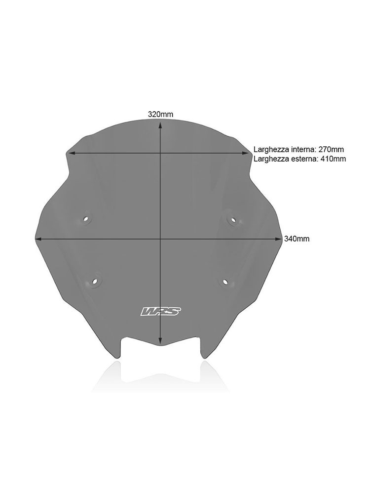 Szyba motocyklowa WRS Sport Kawasaki Z 1000 SX (17-20)/ Ninja 1000 SX (21-24) mocno przyciemniana