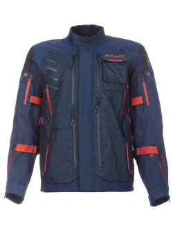 Kurtka motocyklowa tekstylna Klim Badlands Pro niebiesko-czerwona