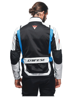 Kurtka motocyklowa tekstylna Dainese Desert Tex szaro-czarno-niebieska