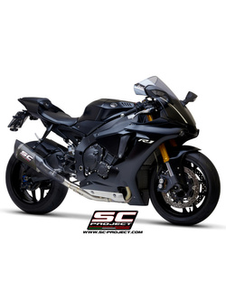 Tłumik SC-Project SC1-R Carbon / Titanium 250mm, Bez katalizatora (Slip on) - Yamaha YZF R1 / R1M [20-21]