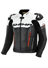 Kurtka motocyklowa Shima Bandit czarno-biało-czerwona