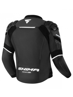 Kurtka motocyklowa skórzana Shima Bandit 2.0 czarno-biała