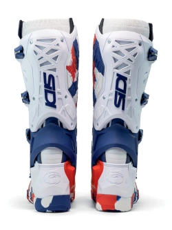 Buty enduro Sidi Crossair X biało-niebiesko-czerwone