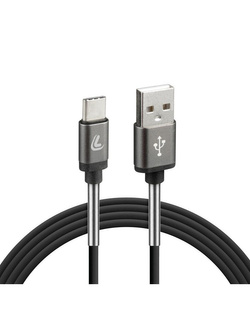 Kabel USB A Lampa z wyjściem USB typu C 100 cm czarny