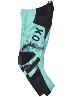 Spodnie cross dziecięce Fox 180 Kairos Torquoise czarno-niebieskie