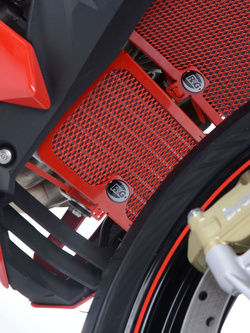 Osłona chłodnicy oleju R&G BMW S 1000 RR (10-18)/ XR (15-19)/ S 1000 R (14-20)/ HP4 czerwona