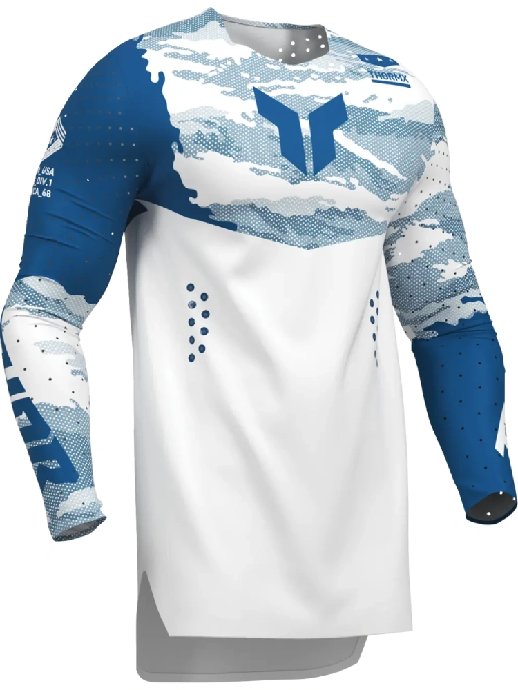 Bluza enduro Thor Sportmode Recon biało-niebieska