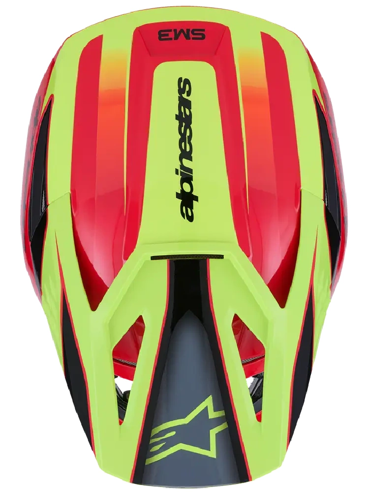 Kask enduro Alpinestars SM3 Fray czerwono-czarny-fluo