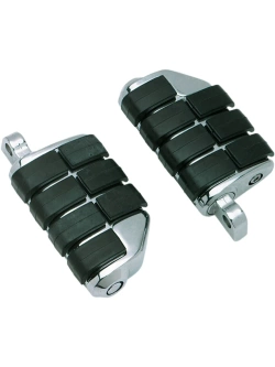 Podnóżki motocyklowe Kuryakyn Dually Highway ISO srebrno-czarne