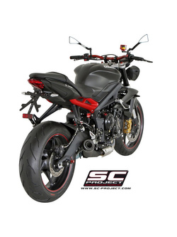 Tłumik stożkowy (Czarny Mat) Slip-on SC-Project do Triumph STREET TRIPLE 675 / R [13-16]/ RX [15-16]