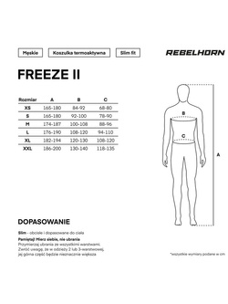Koszulka termoaktywna Rebelhorn Freeze II czarno-szara