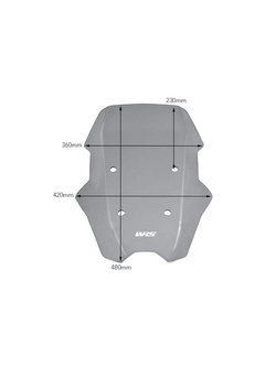 Szyba do skutera WRS Touring BMW C 400 X (18-) przyciemniana