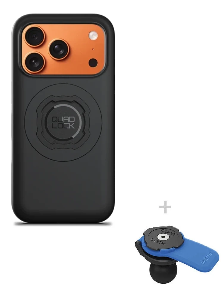 Zestaw: etui MAG na telefon iPhone 17 Pro (magnetyczne) + uchwyt kulowy Quad Lock