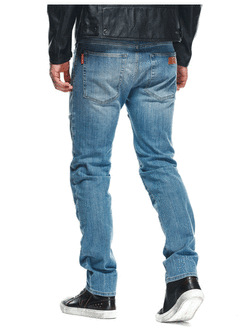 Jeansy motocyklowe Dainese Denim Stone Slim Tex niebieskie