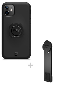 Zestaw: etui na telefon iPhone 11+ adapter do statywu Quad Lock