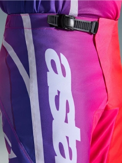 Spodnie cross Alpinestars MX Fluid Apex fioletowo-różowo-czerwone