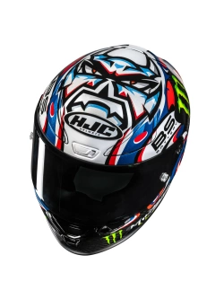 Kask integralny HJC RPHA 1 V2 Carbon Quartarara Le Mans 3 Replica czarno-niebieski