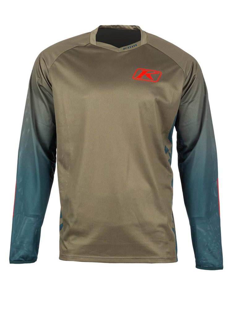 Bluza enduro Klim XC Lite zielono-niebieska